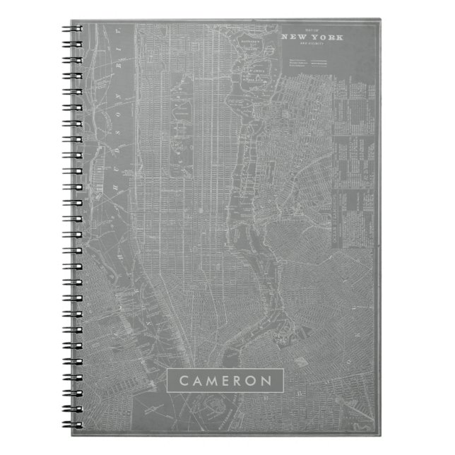 Carnet Ajoutez votre nom | Croquis de New York City Map (Devant)
