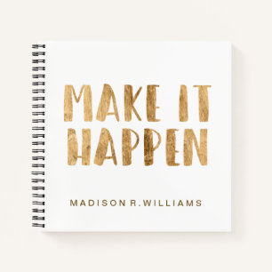 Carnet Ajoutez votre nom Devis d'alimentation II