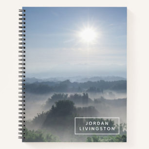 Carnet Ajoutez votre nom   Lumière du soleil dans le bamb