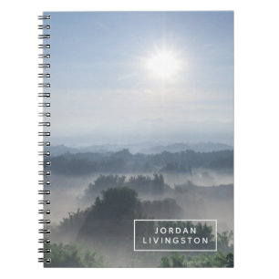 Carnet Ajoutez votre nom   Lumière du soleil dans le bamb