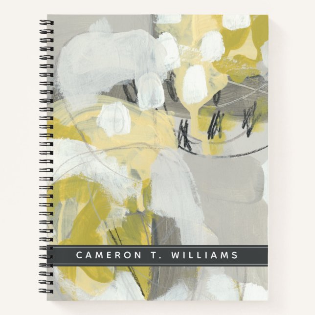 Carnet Ajoutez votre nom | Mist Citron (Devant)