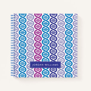 Carnet Ajoutez votre nom MOTIF ADN
