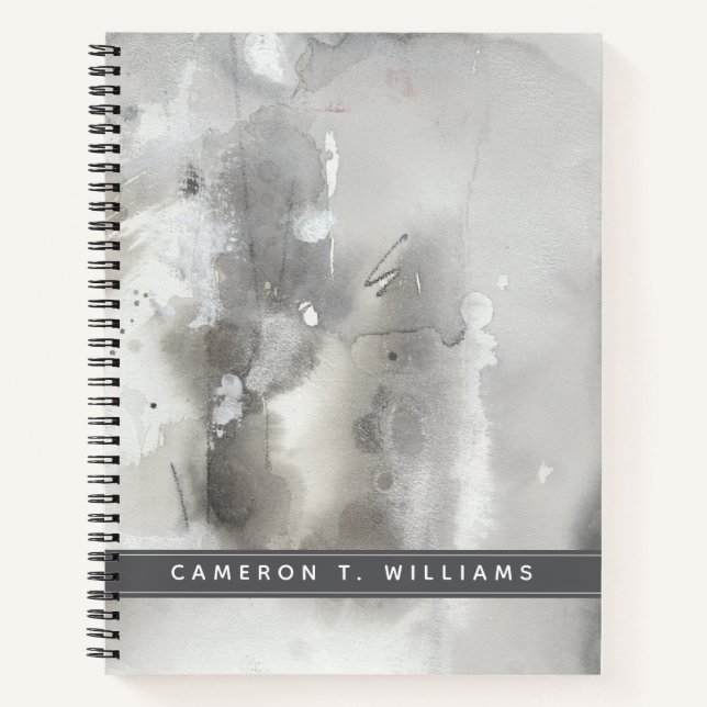 Carnet Ajoutez votre nom | Objets mystiques - Gris (Devant)