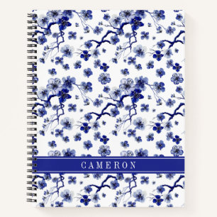 Carnet Ajoutez votre nom Oriental Motif de la branche S