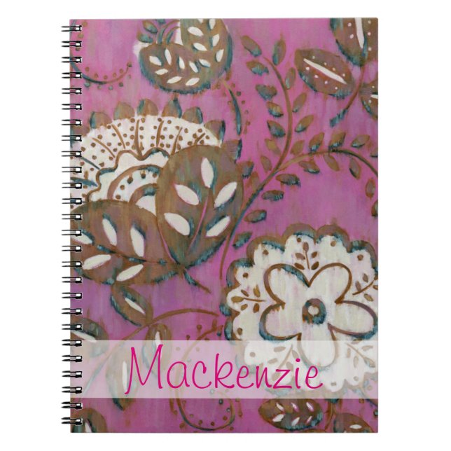 Carnet Ajoutez votre nom | Ornement radiant I (Devant)