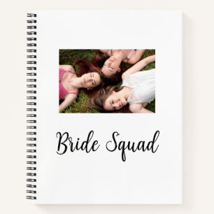 Carnet Ajoutez votre nom photo bridesmaid squad marié par