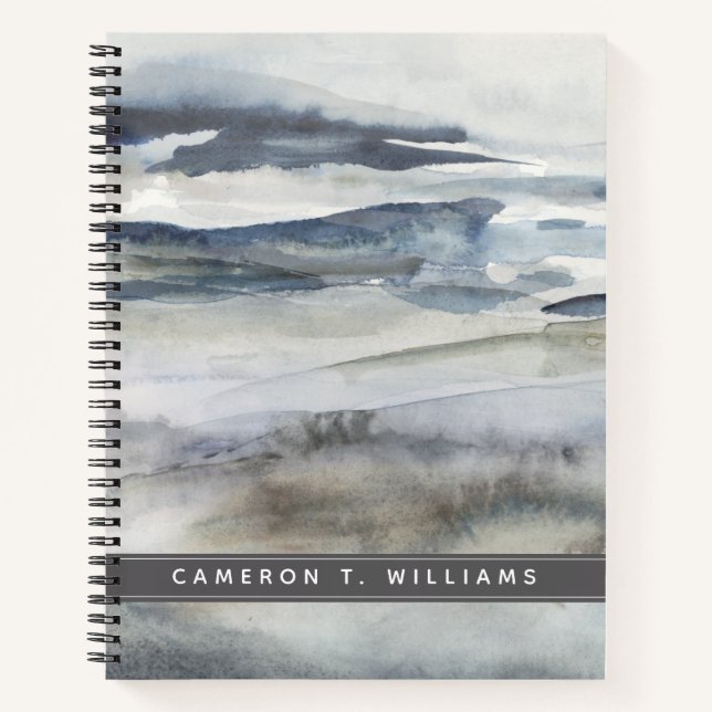 Carnet Ajoutez votre nom | Spray de sel neutre (Devant)