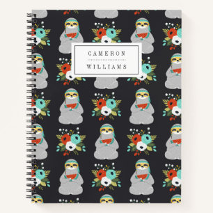 Carnet Ajoutez votre nom   Watermelon Sloth Motif