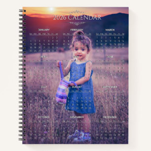 Carnet Ajoutez votre propre calendrier photo 2026
