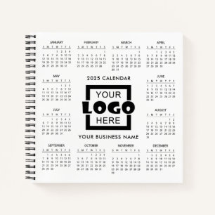 Carnet Ajoutez votre propre logo d'entreprise Calendrier 