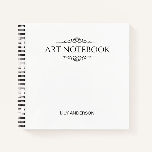 Carnet Ajoutez votre propre sujet et nom avec le calendri (Devant)