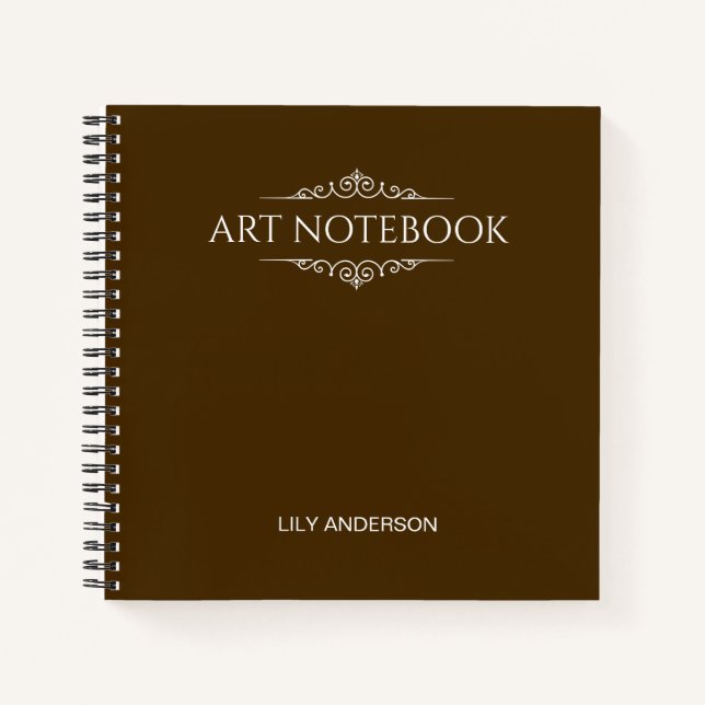 Carnet Ajoutez votre propre sujet et nom avec le calendri (Devant)