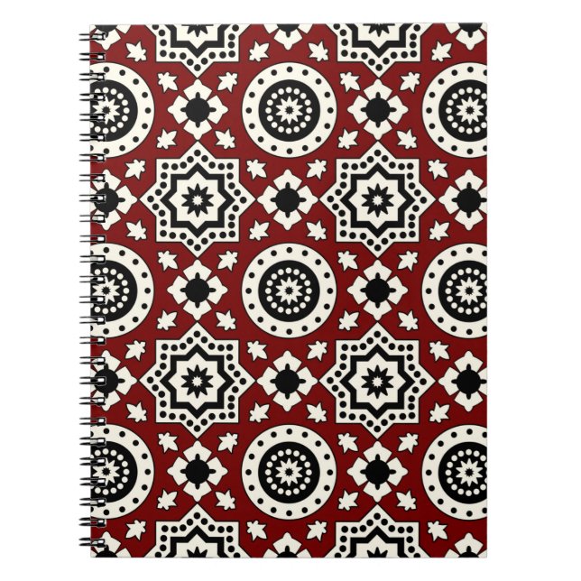 Carnet Ajrak Tribal Pattern (Devant)