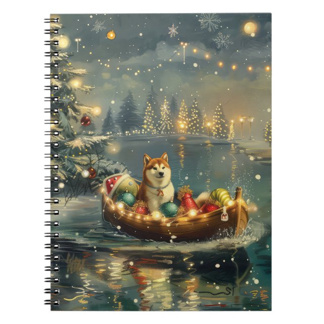 Carnet Akita Christmas Festive Voyage (Devant)