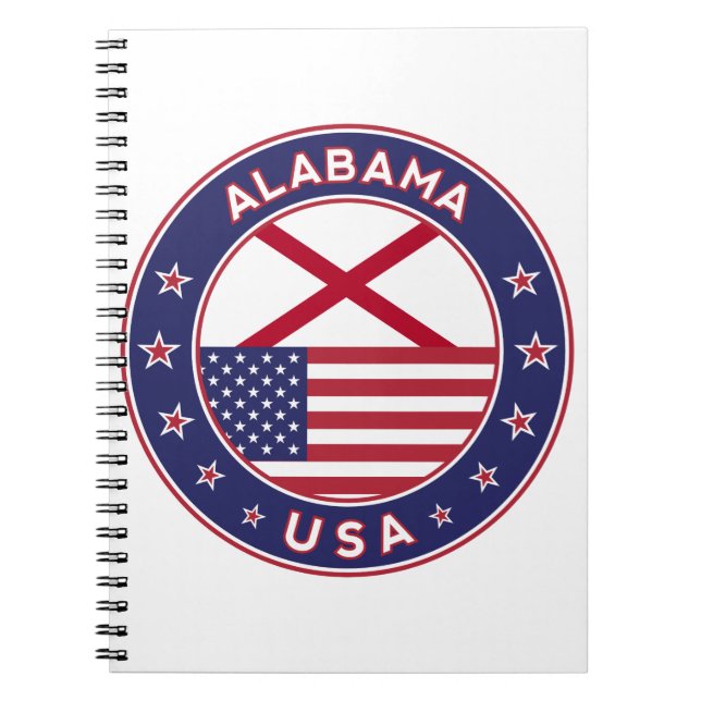 Carnet Alabama, États-Unis, T-shirt Alabama, Alabama (Devant)