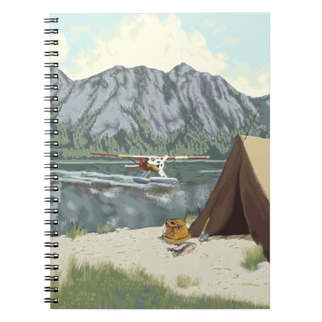 Carnet Alaska Bush Avion Et Pêche Voyage (Devant)