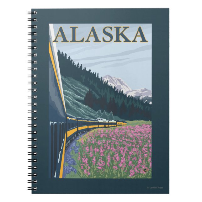 Carnet AlaskaChemin de fer et Vintage voyage d'algues (Devant)