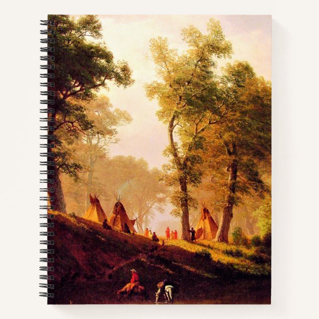 Carnet Albert Bierstadt peinture, Wolf River Kansas (Devant)