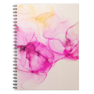 Carnet Alcool encre texture marine. L'art contemporain.