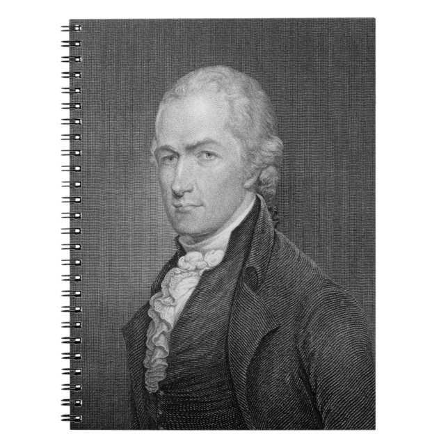 Carnet Alexander Hamilton (1757-1804) gravé par John (Devant)