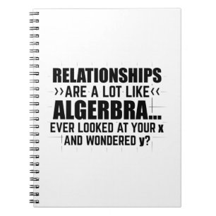 Carnet Algèbre mathématique Cadeaux mathématiques