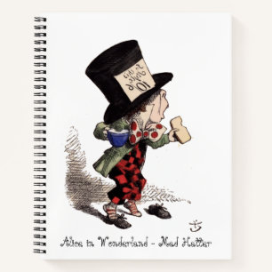 Carnet Alice au pays des merveilles - Chapelier fou (coul
