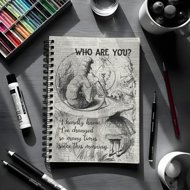 Carnet Alice au pays des merveilles et la chenille (Créateur téléchargé)