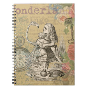 Carnet Alice au Pays des Merveilles Flamant Classique