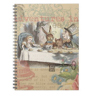 Carnet Alice au pays des merveilles, le thé des fous