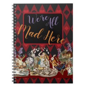 Carnet Alice au pays des merveilles Mad Cheshire Chat