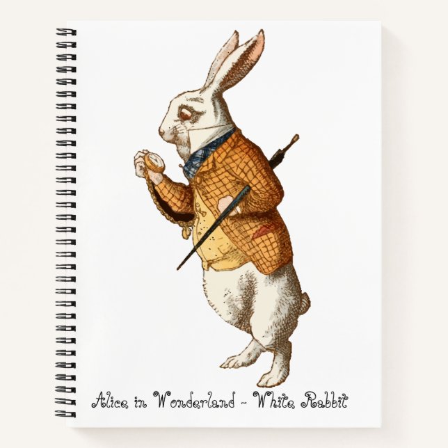 Carnet   Alice in Wonderland - White Rabbit (Devant)