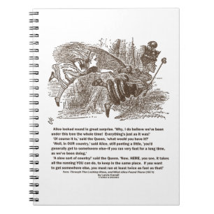 Carnet Alice Red Queen Courir Pour Rester Au Même Endroit