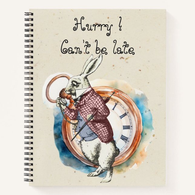 Carnet Alice - White Rabbit 1865 (Devant)