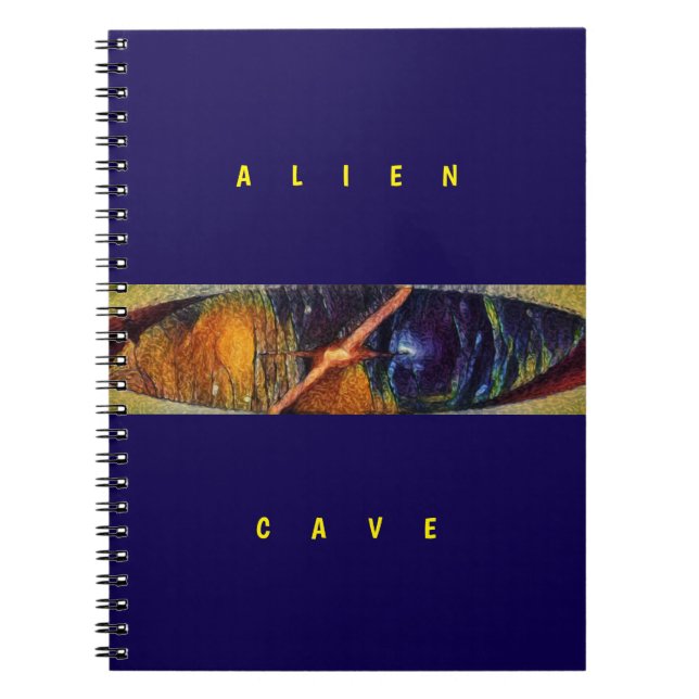 Carnet Alien Cave - Purple  (Devant)