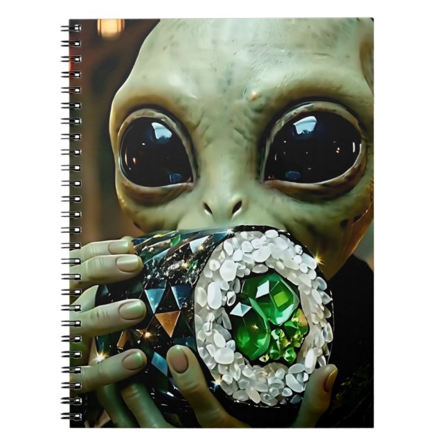 Carnet Alien Extraterrestre et Sushi Cristallin   (Devant)
