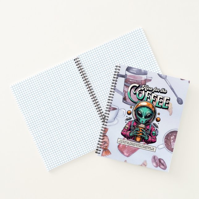 Carnet Alien ici pour le café (Intérieur)