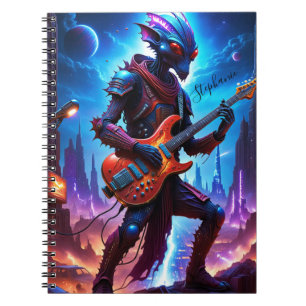 Carnet Alien Jouer de la guitare