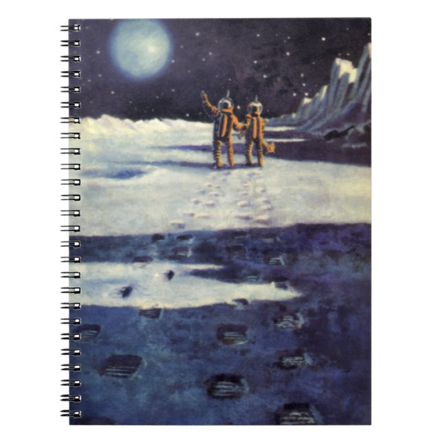 Carnet Aliens astronautes de science-fiction vintage sur  (Devant)