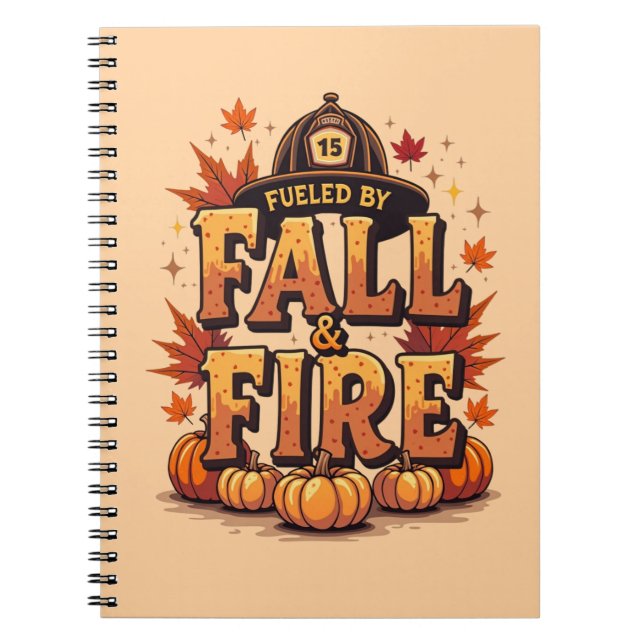 Carnet Alimenté par Automne & Feu - Cosy Pompier Automne (Devant)