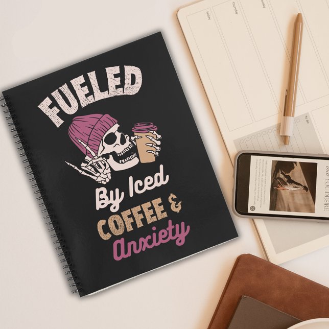 Carnet Alimenté Par Le Café Glacé Et L'Anxiété (Créateur téléchargé)