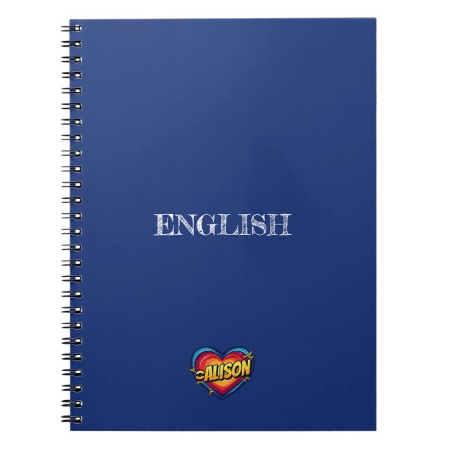 Carnet Alison Heart Blue (Devant)