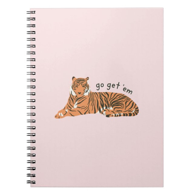 Carnet Allez chercher le portable "Em Tiger - Blush" (Devant)