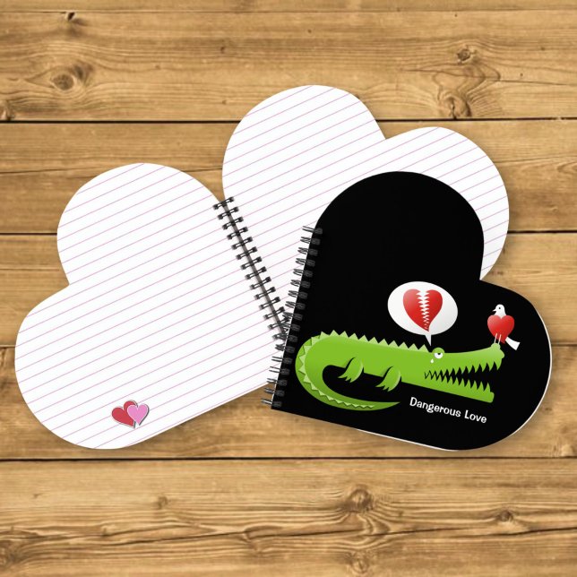Carnet Alligator amoureux (Créateur téléchargé)