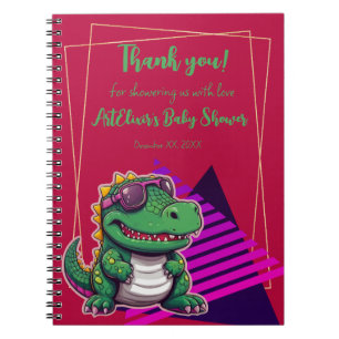 Carnet Alligator Cool Kawaii Retro Vibe Baby shower
