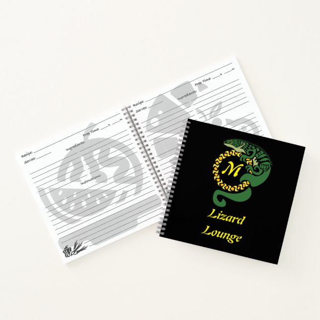 Carnet Alligator mexicain lunaire Escalade Tribal (Intérieur)