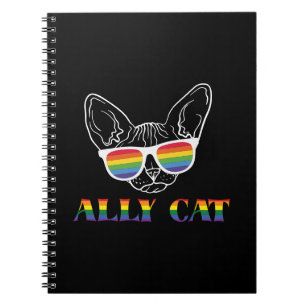 Carnet Ally Cat   Cute Cat   Rainbow   Pride