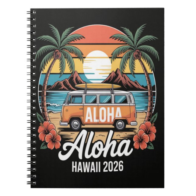 Carnet Aloha Hawaï 2026 (Devant)