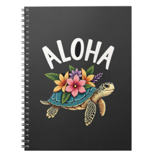 Carnet Aloha Hawaii Chemise Hawaïenne Tortue Hibiscus Enf
