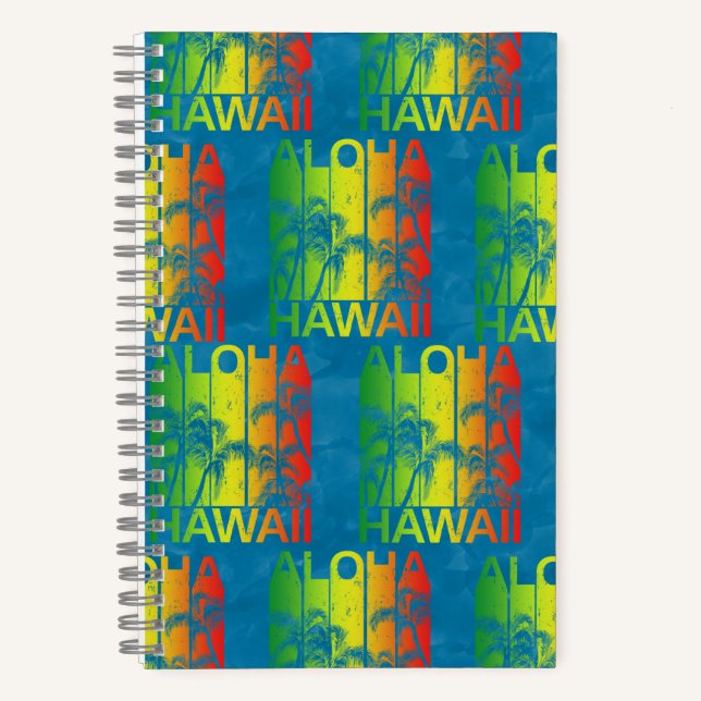 Carnet Aloha Hawaii Été Rétro (Recto)