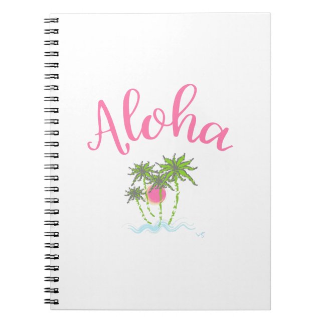 Carnet Aloha Plages Style Hawaïen Summera (Devant)